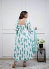 Beautiful tassel three piece anarkali set - Eraya