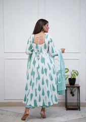 Beautiful tassel three piece anarkali set - Eraya
