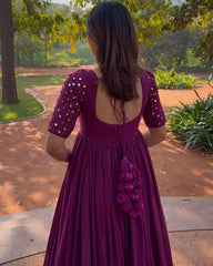 Rajsi gudhal anarkali-plazo (set of 2)