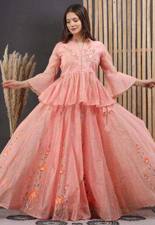 Beautiful chanderi lehenga-dupatta set - Eraya