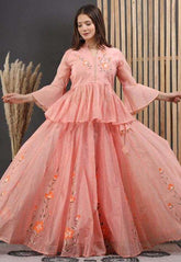 Beautiful chanderi lehenga-dupatta set - Eraya