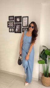 Summer special cotton-slub fabric co-ord set! - Eraya