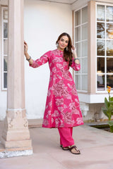 Tarini Rose Petal Grace Kurta (set of 2)
