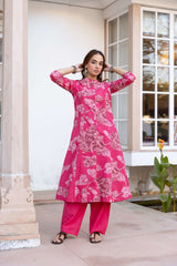 Tarini Rose Petal Grace Kurta (set of 2)