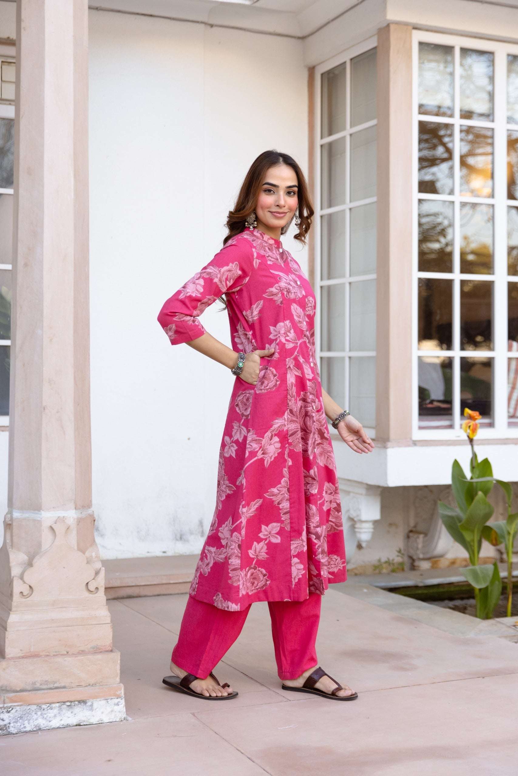 Tarini Rose Petal Grace Kurta (set of 2)