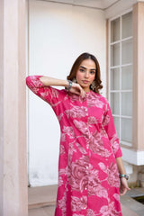 Tarini Rose Petal Grace Kurta (set of 2)