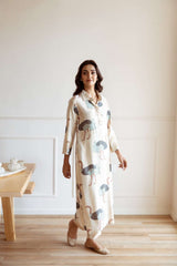 Tarini Ivory Ostrich Grace Kurta (set of 2)