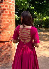 Kamal-kali anarkali kurta and pant set