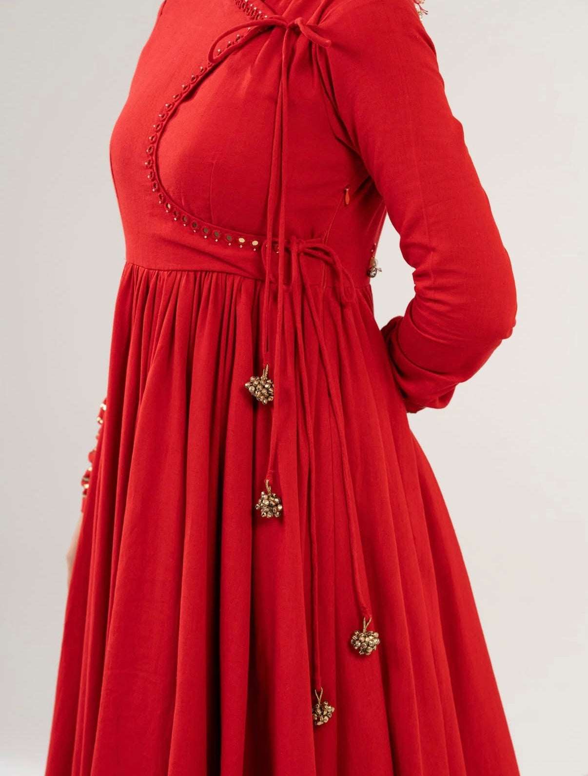 Raas-Gulnaaz cotton anarkali kurti (set of 3)