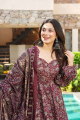 Vaidehi cotton anarkali suit (set of 3)