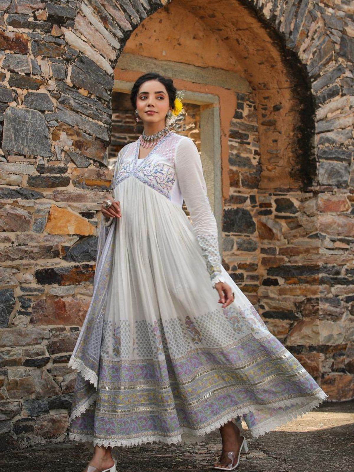 Ombre style: A classic anarkali gown set - Eraya