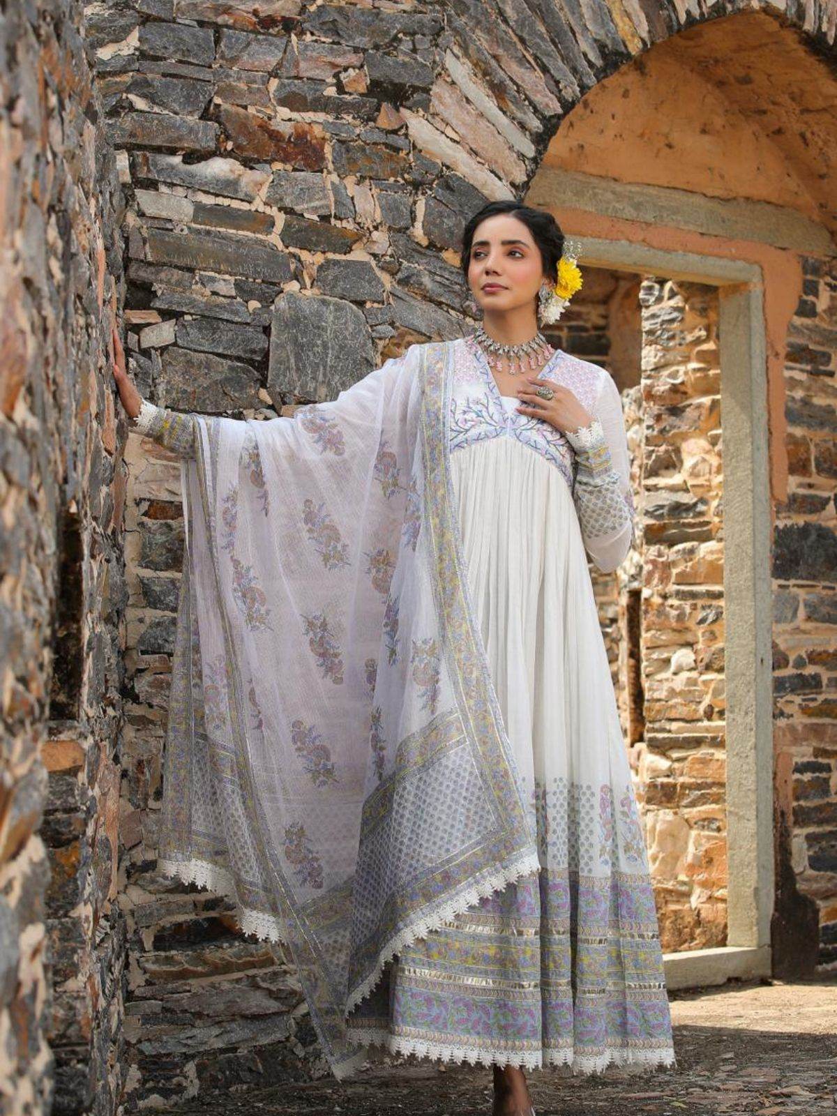 Ombre style: A classic anarkali gown set - Eraya