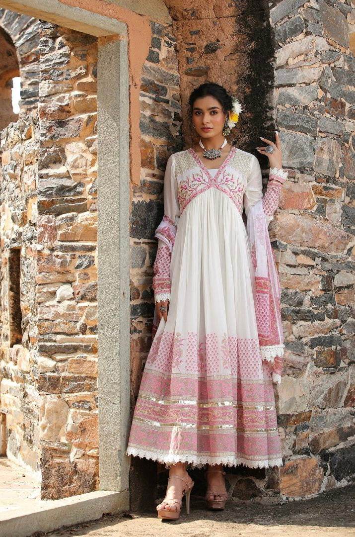 Ombre style: A classic anarkali gown set - Eraya