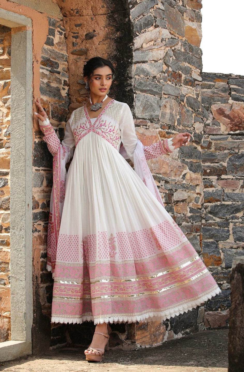 Ombre style: A classic anarkali gown set - Eraya
