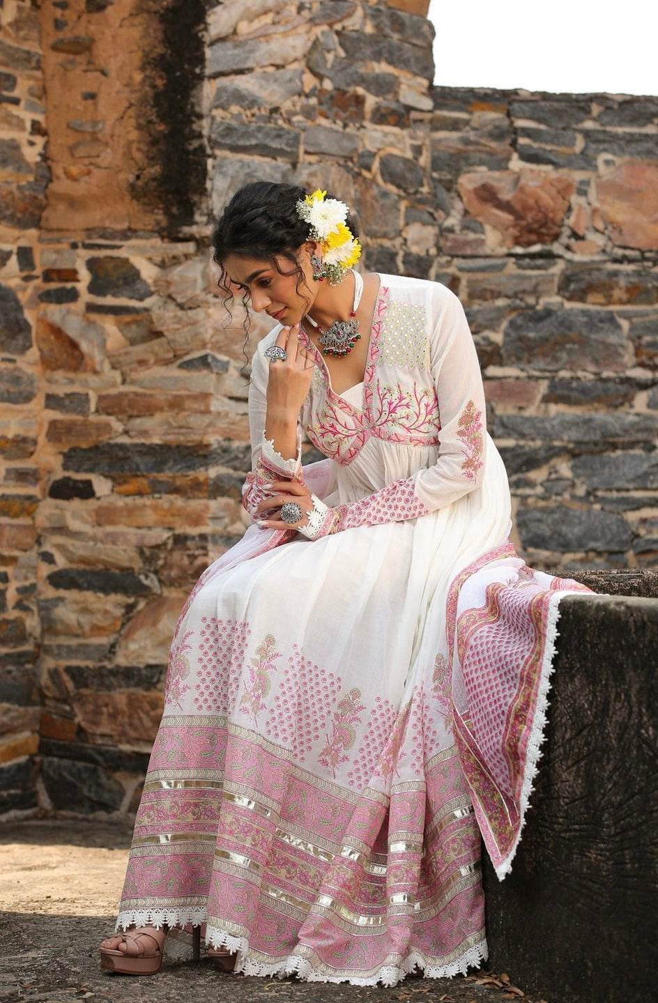 Ombre style: A classic anarkali gown set - Eraya