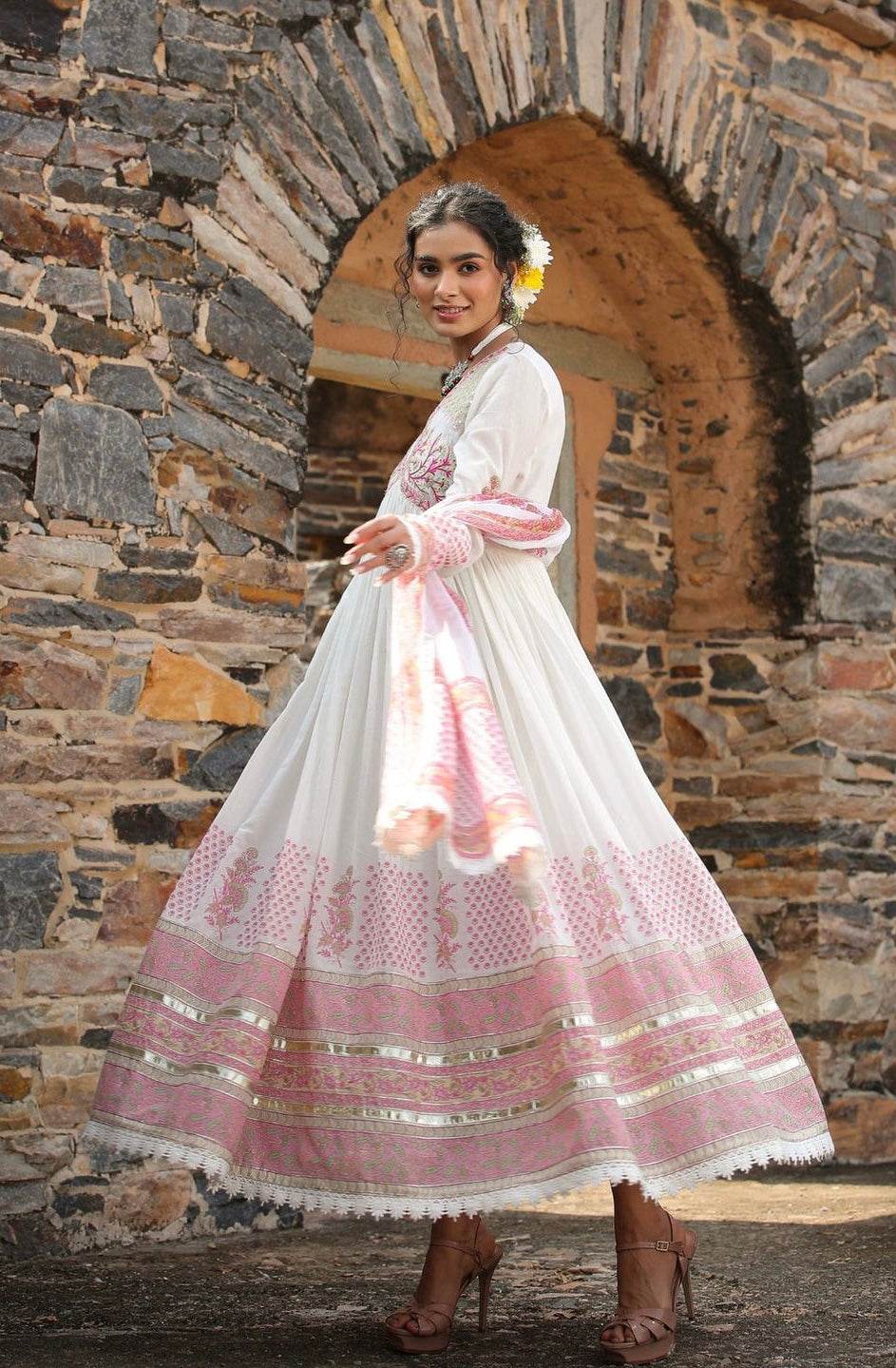 Ombre style: A classic anarkali gown set - Eraya