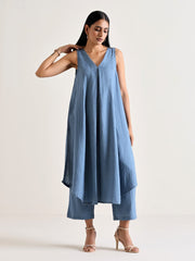 Fine cotton slub fabric summer special co-ord set