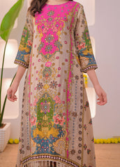 Noor-e-mahal golden beige festive suit (set of 3)