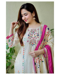 Classical print muslin kurti set - Eraya