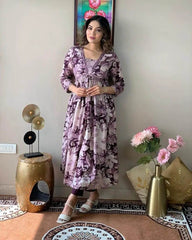 Aliya cut rayon kurti set - Eraya