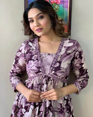 Aliya cut rayon kurti set - Eraya