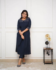 Authentic monochrome kurta set - Eraya