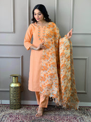 Beautiful handwoven kantha suit set - Eraya