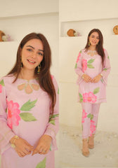 Pink orchid kurta pant set - Eraya