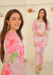 Pink orchid kurta pant set - Eraya