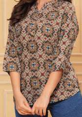 Rayon short kurti printed - Eraya