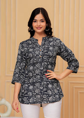 Rayon short kurti printed - Eraya