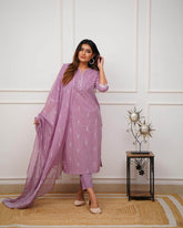 Pure fine cotton fabric kurti set - Eraya