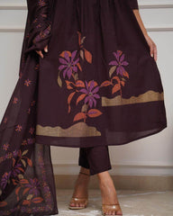 Beautifully crafted cotton kurti set - Eraya