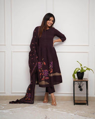 Beautifully crafted cotton kurti set - Eraya