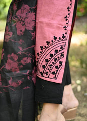 Traditional handloom cotton kurta-pany and chanderi dupatta set - Eraya