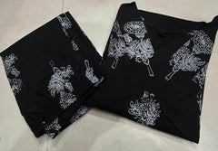 Premium pure-cotton exquisite print and lace work kurti-pant - Eraya