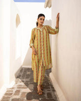 Premium muslin fabric digital print co-ord set - Eraya