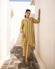 Premium muslin fabric digital print co-ord set - Eraya