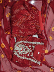 Special Bandhej Print Georgette Skirt Set!! - Eraya
