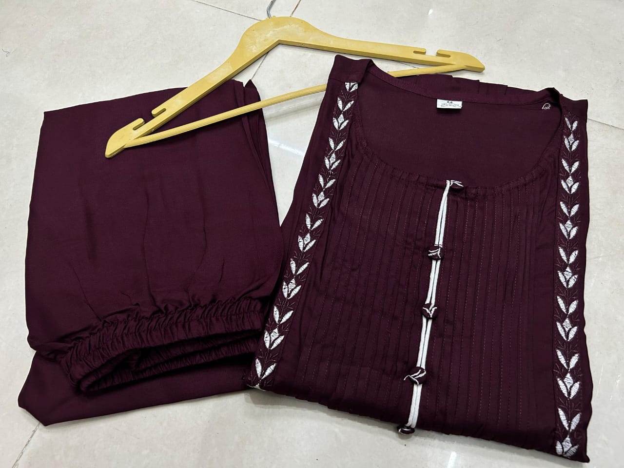 Rayon fabric office wear kurti-pant (5 colour options) - Eraya