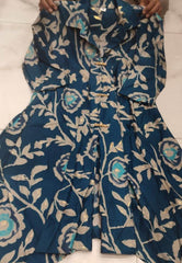 Pure muslin fabric collar-button pattern co-ord set - Eraya