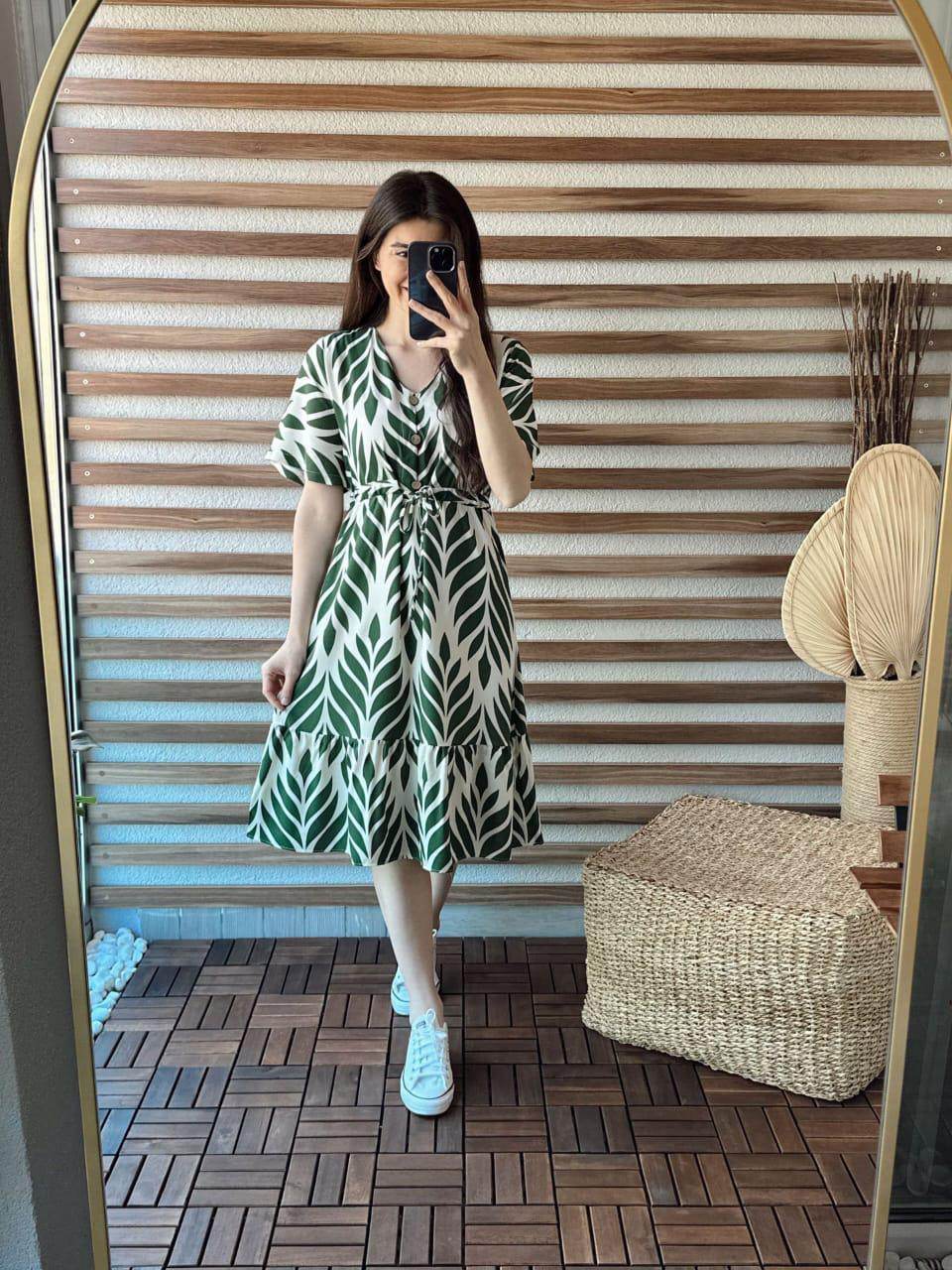 Beautiful summer vibe cotton midi-dress! - Eraya