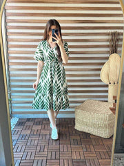 Beautiful summer vibe cotton midi-dress! - Eraya
