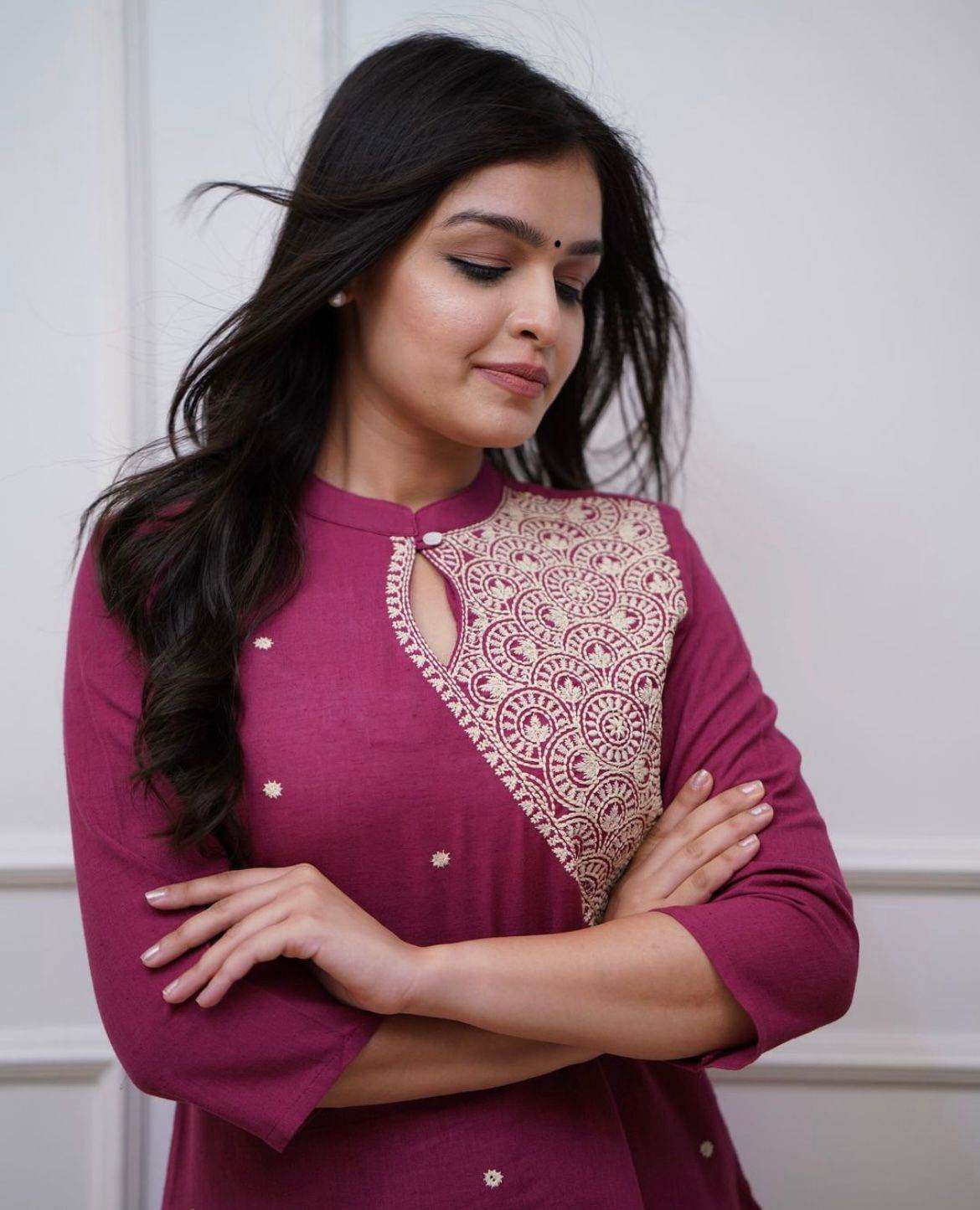 Summer special beautiful cotton fabric embroidered co-ord set - Eraya