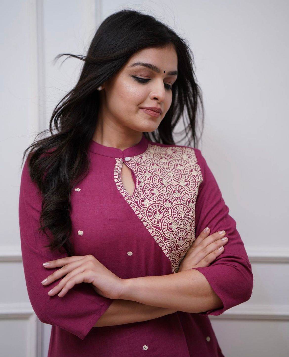 Summer special beautiful cotton fabric embroidered co-ord set - Eraya