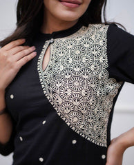 Summer special beautiful cotton fabric embroidered co-ord set - Eraya