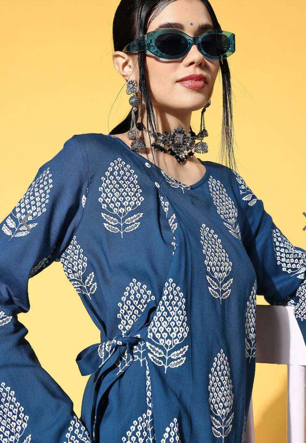 Classy rayon fabric co-ord set - Eraya