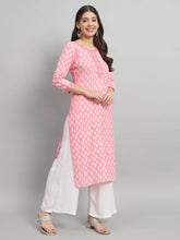 Procion printed rayon straight kurta pant set - Eraya
