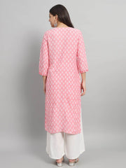 Procion printed rayon straight kurta pant set - Eraya