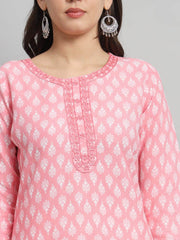 Procion printed rayon straight kurta pant set - Eraya